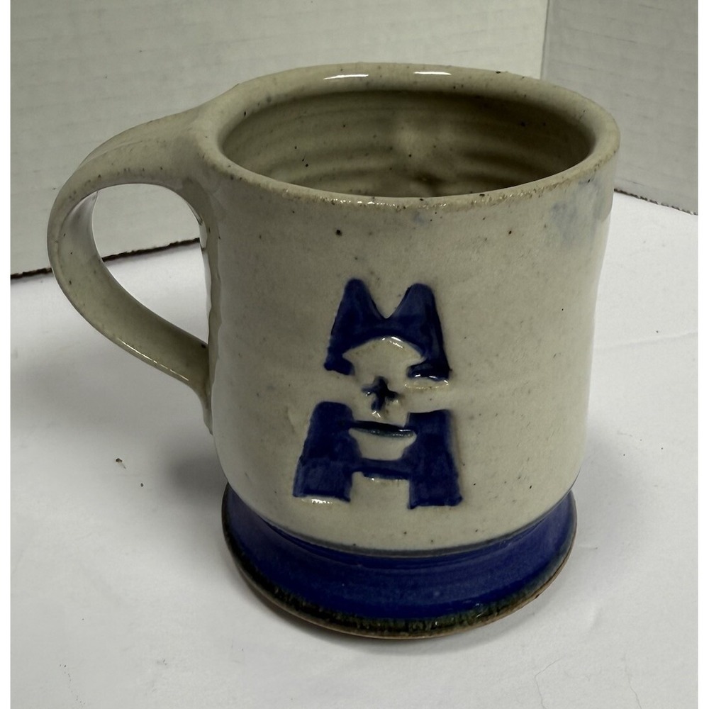 Handmade Vtg Stoneware Mug by Barb Bihler-Bloomington, IN Deceased Artist-Signed